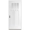 Codel Doors 36" x 80" Primed White Shaker Exterior Fiberglass Door 3068RHISPSFHER2033C49161DB - alternate 1